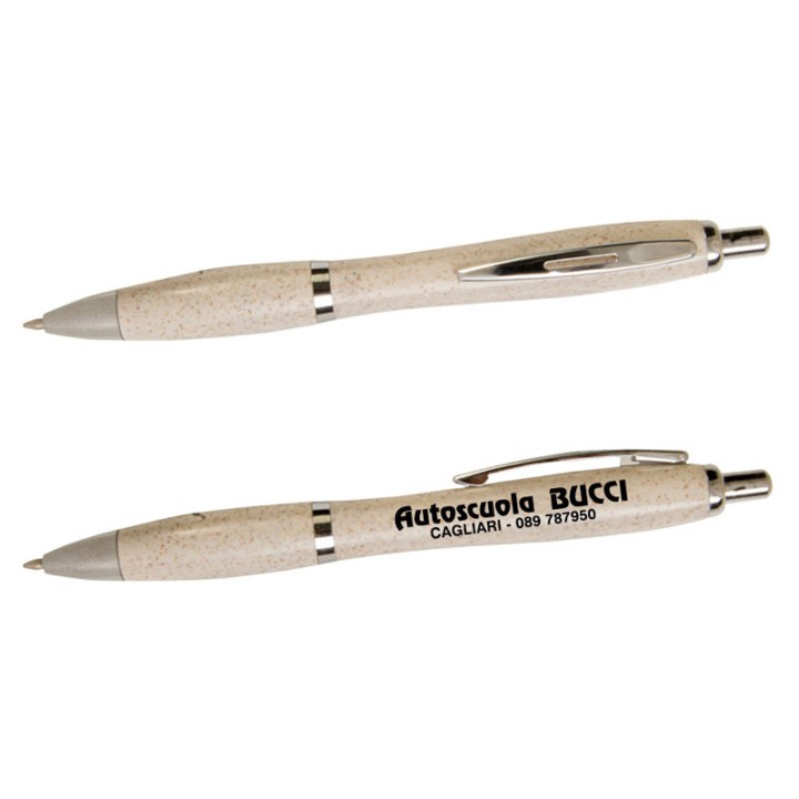 Art. 21816 - Penna Eco in paglia, Refil Nero.