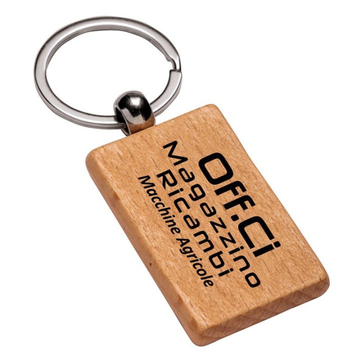 Art. 22903 - Portachiave Legno Rettangolare