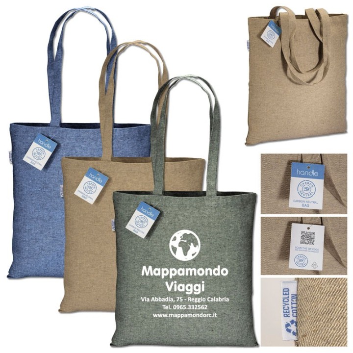 Art. 22118 - Shopper Carbon Neutral in Cotone Riciclato 38x42 cm.