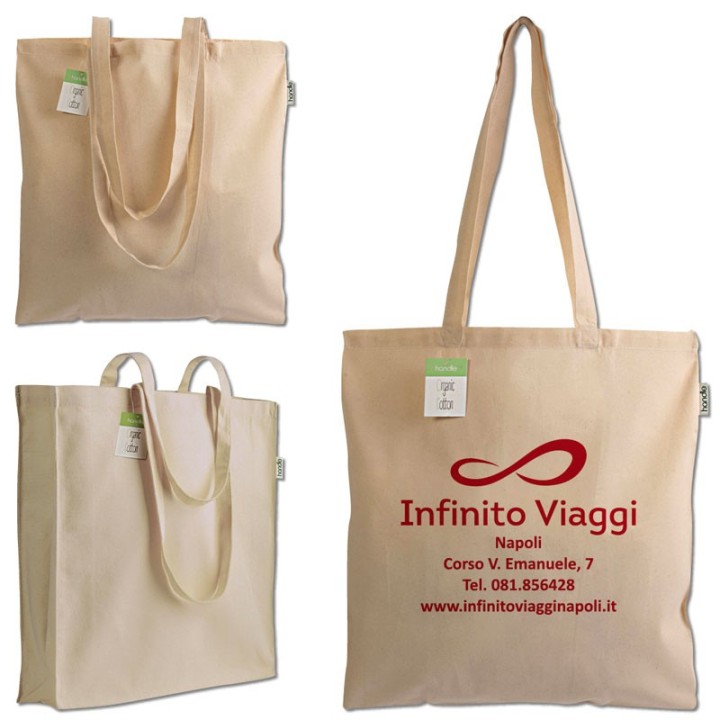 Art. 19153 - Shopper in Cotone 38x42x8 cm.