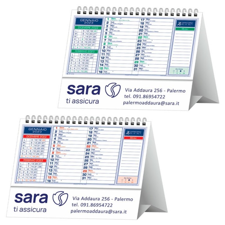Art. SP9 - Calendarietto da Tavolo Spirale
