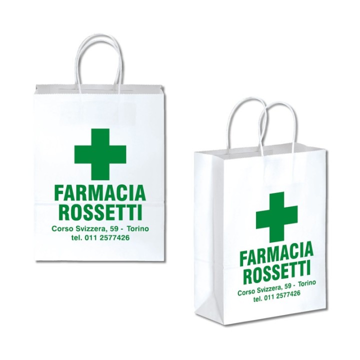 Art. 23133 - Shopper Carta Bianca 22x29x10 cm.