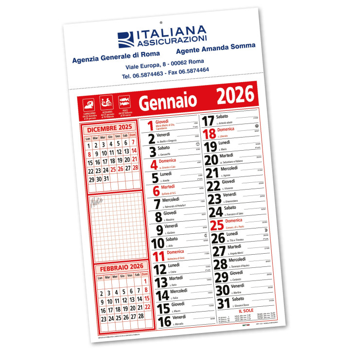 Calendari Olandesi Personalizzati