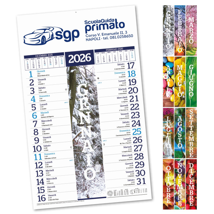Calendari Olandesi Personalizzati