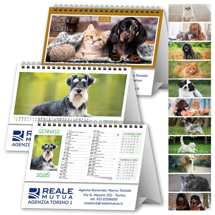 Calendarietti da Tavolo Personalizzati