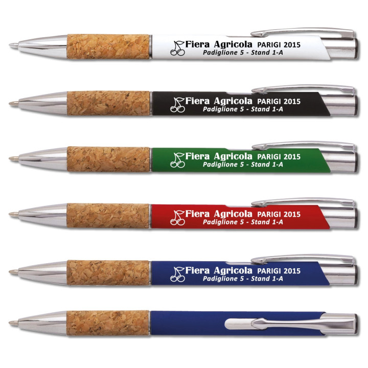 Art. 24802 - Penna Alluminio-Sughero Refil Nero