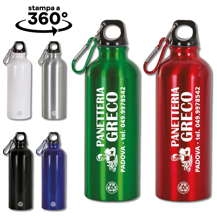 Borraccia in Alluminio Riciclato 500 ml.