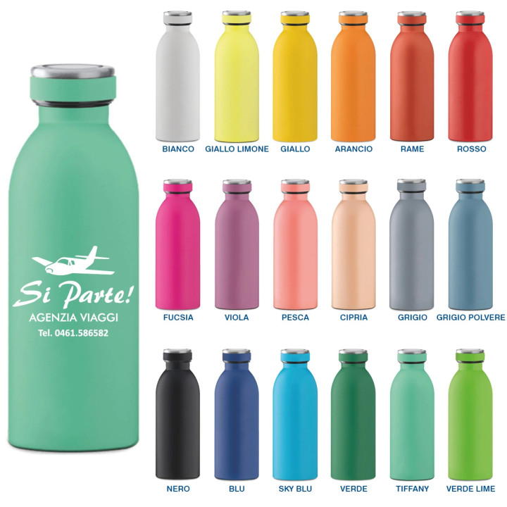 Borraccia Termica in acciaio Inox da 500 ml.