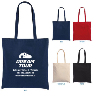 Shopper in cotone/poliestere