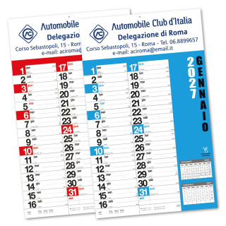Art. B96 - Calendario Norvegese 28,8x47 cm