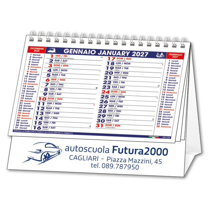 Calendarietti da Tavolo Personalizzati