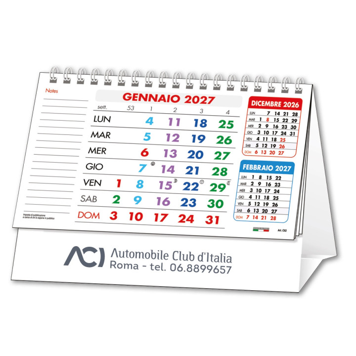 Calendarietti da Tavolo Personalizzati