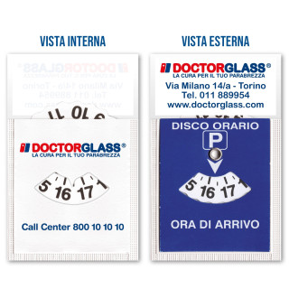 Art. 16500DG - Disco Orario Adesivo Stampato a 3 Colori