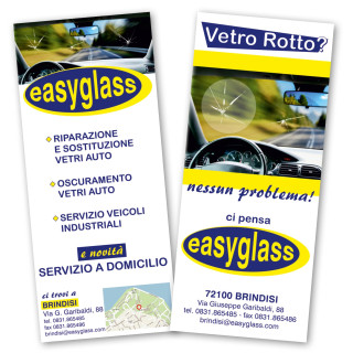 Art. FGB - Flyer con Bollino 9,8x21 cm.