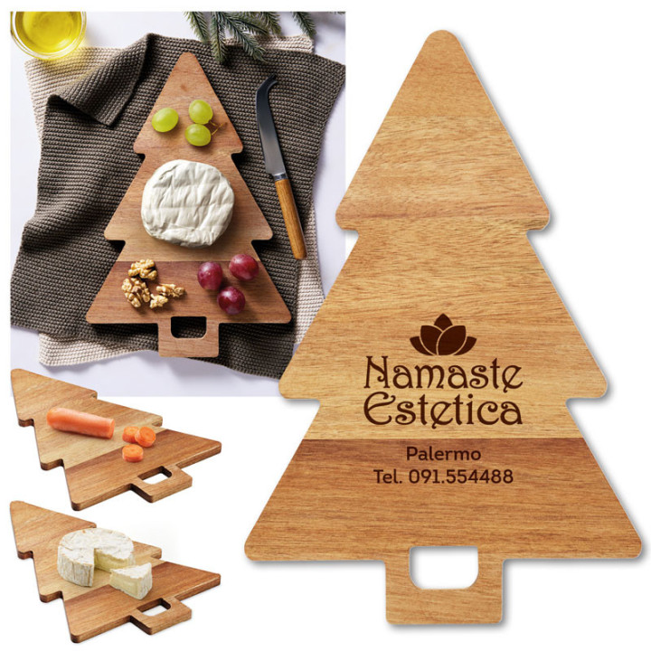 Art. CX1593 - Tagliere in Legno Forma Albero