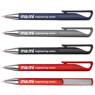 Art. 25803 - Penna twist in plastica gommata.